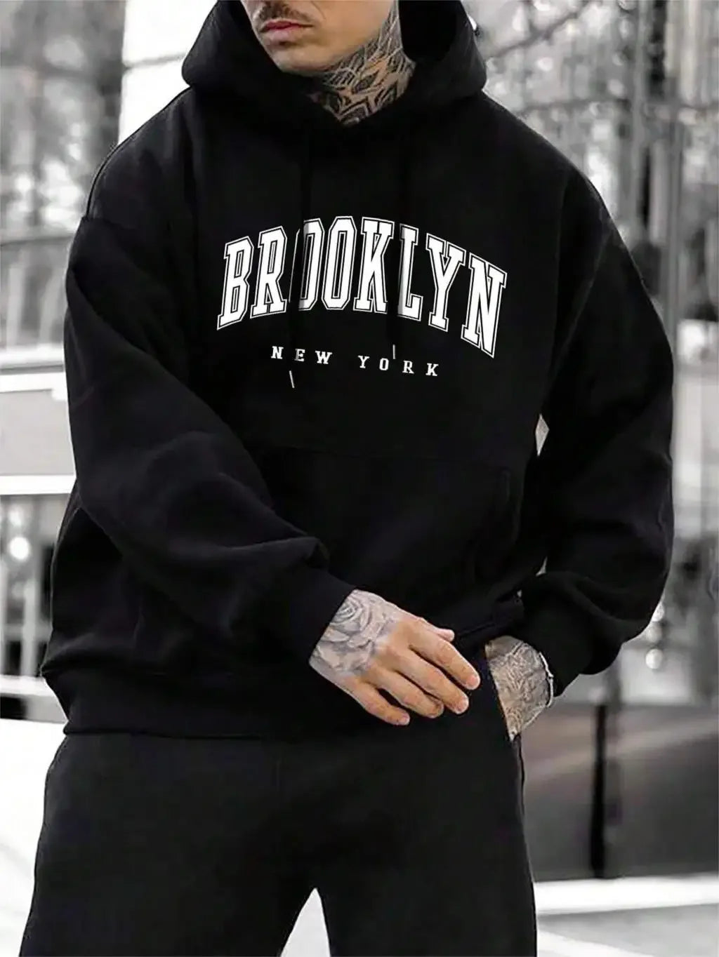 Brooklyn New York Printing Hoodie