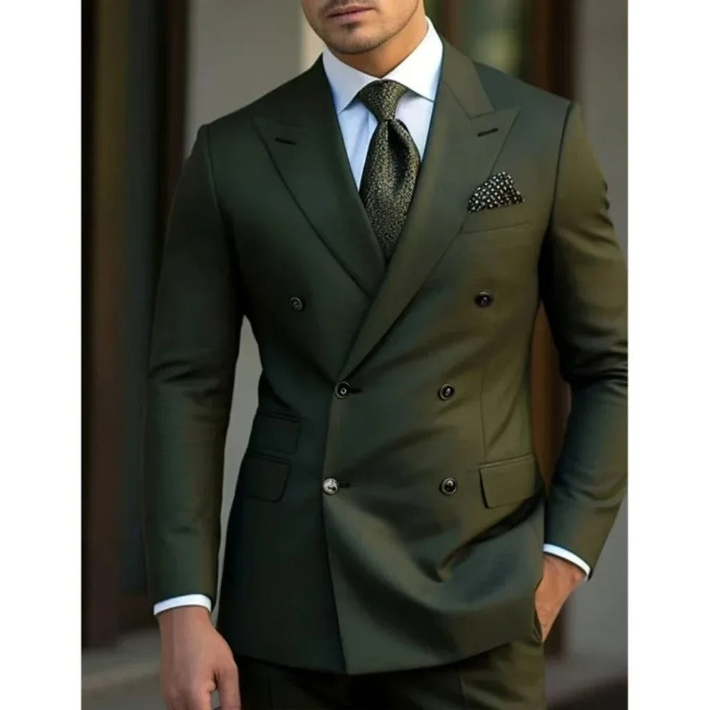 Mens Suits Classic Slim Fit 2 Piece Blazer