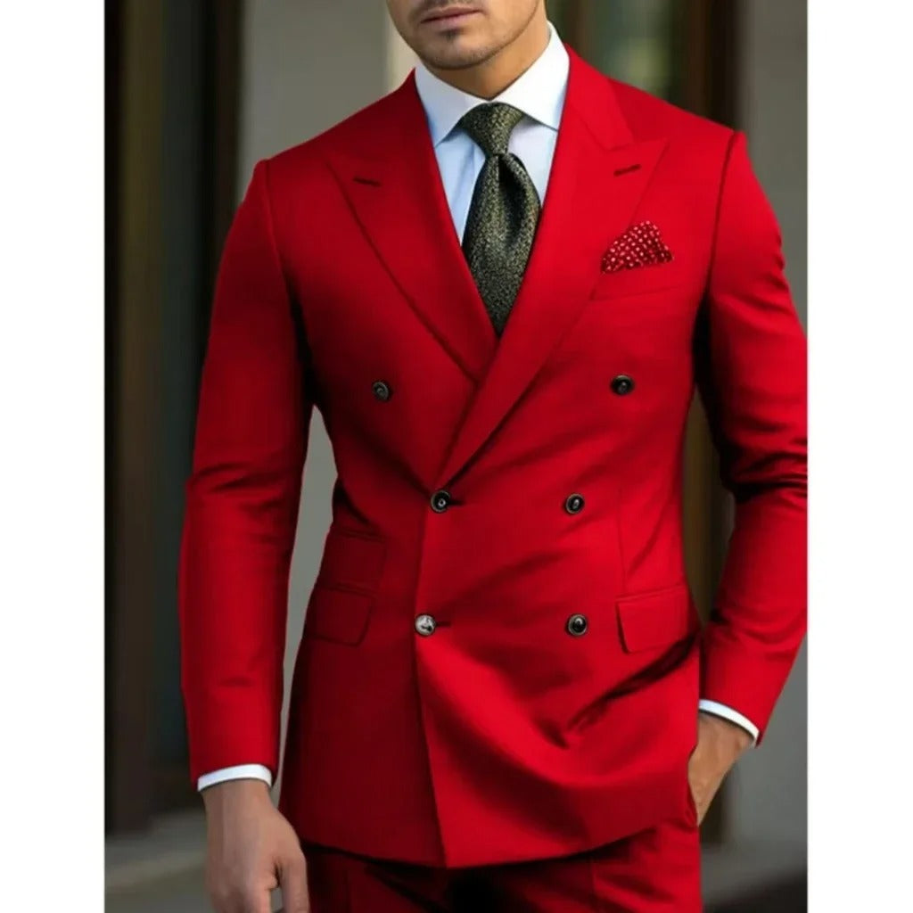 Mens Suits Classic Slim Fit 2 Piece Blazer