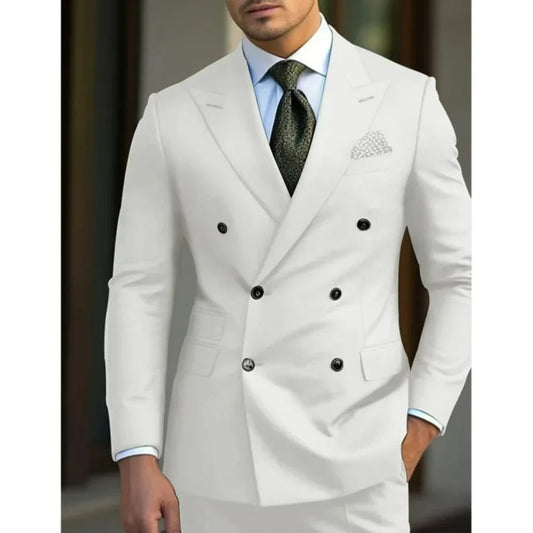 Mens Suits Classic Slim Fit 2 Piece Blazer