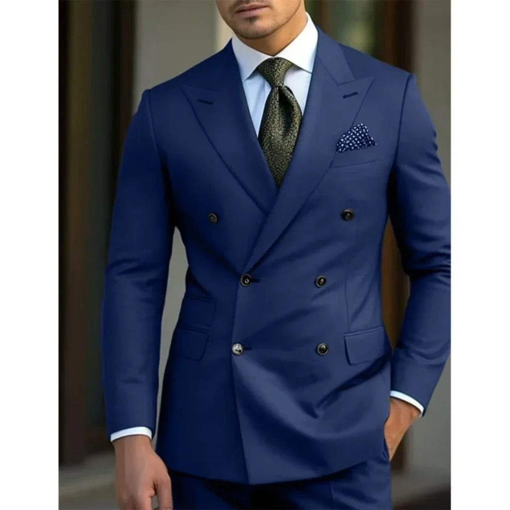 Mens Suits Classic Slim Fit 2 Piece Blazer